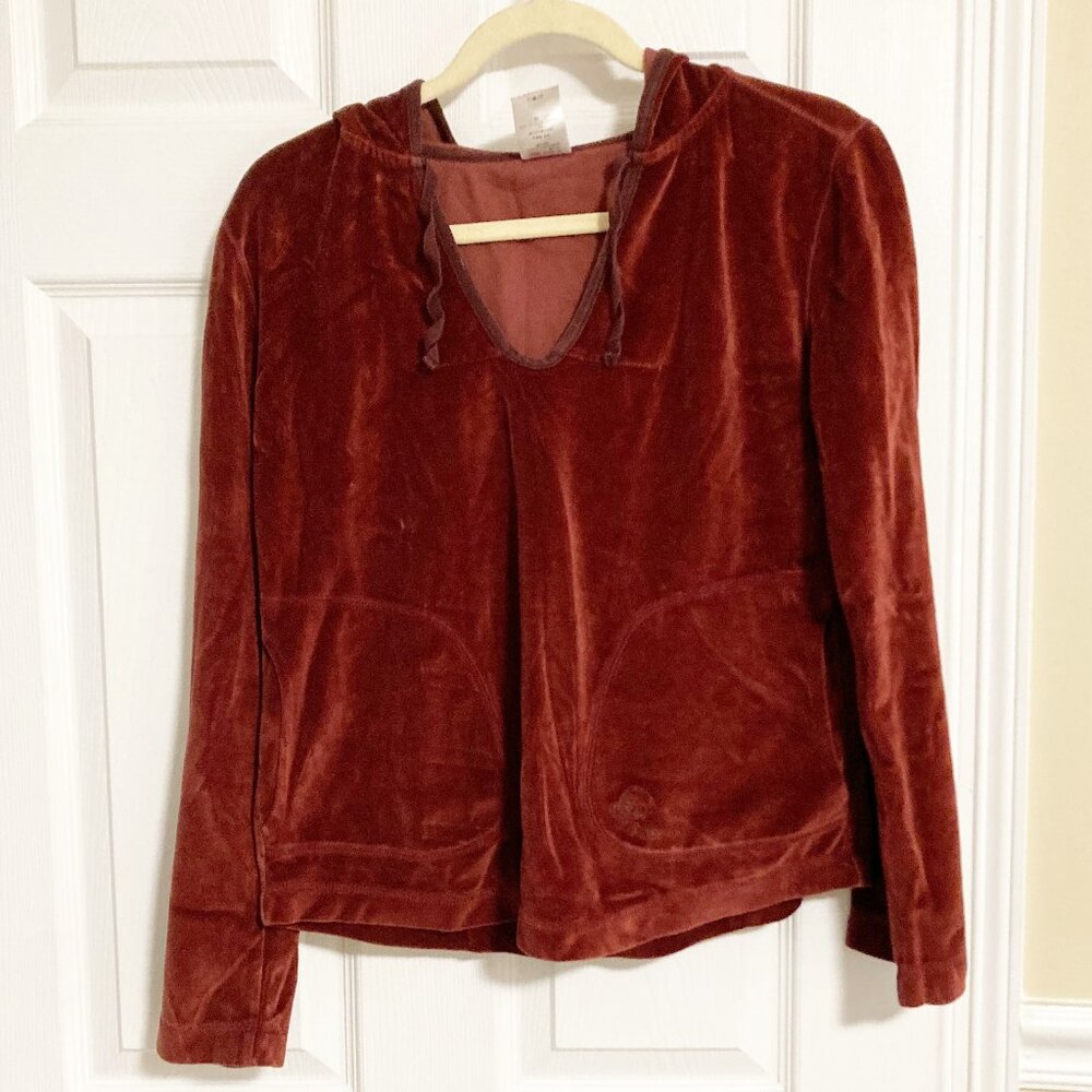 Patagonia Vintage Buttermilk Velour V-Neck Hoodie Size L